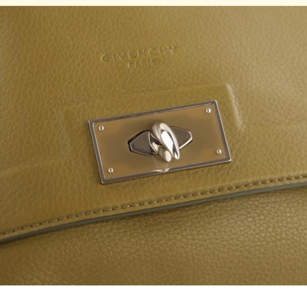 Givenchy Olive Leather Convertible Satchel - Picture 8 of 8